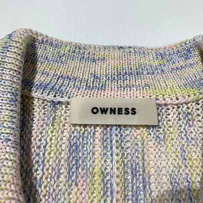 【中古品】【メンズ】 OWNESS オゥネス CRISPY COTTON BLEND SKIPPER KNIT OW26SS-01 クリスピー コットン ミックス スキッパー ニット トップス セーター ポロシャツ 140-260705-ko-01-tei サイズ：M カラー：マーブル 万代Net店