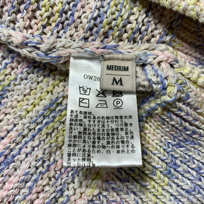 【中古品】【メンズ】 OWNESS オゥネス CRISPY COTTON BLEND SKIPPER KNIT OW26SS-01 クリスピー コットン ミックス スキッパー ニット トップス セーター ポロシャツ 140-260705-ko-01-tei サイズ：M カラー：マーブル 万代Net店