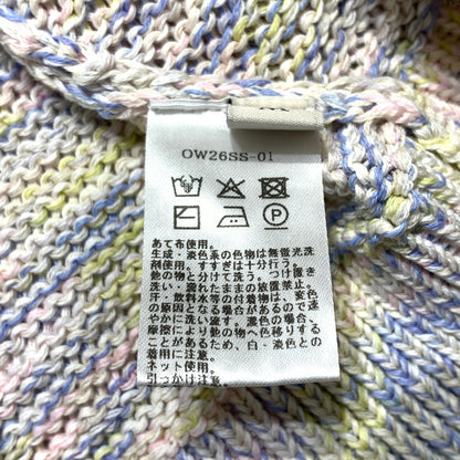 【中古品】【メンズ】 OWNESS オゥネス CRISPY COTTON BLEND SKIPPER KNIT OW26SS-01 クリスピー コットン ミックス スキッパー ニット トップス セーター ポロシャツ 140-260705-ko-01-tei サイズ：M カラー：マーブル 万代Net店