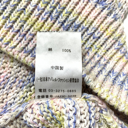 【中古品】【メンズ】 OWNESS オゥネス CRISPY COTTON BLEND SKIPPER KNIT OW26SS-01 クリスピー コットン ミックス スキッパー ニット トップス セーター ポロシャツ 140-260705-ko-01-tei サイズ：M カラー：マーブル 万代Net店