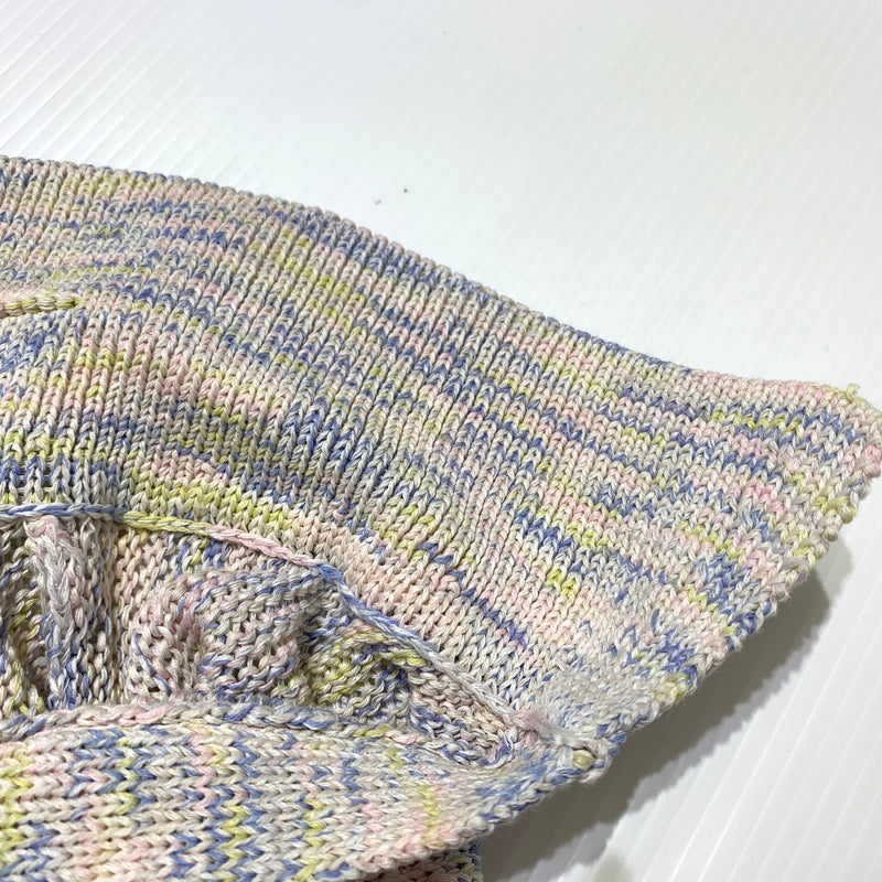 【中古品】【メンズ】 OWNESS オゥネス CRISPY COTTON BLEND SKIPPER KNIT OW26SS-01 クリスピー コットン ミックス スキッパー ニット トップス セーター ポロシャツ 140-260705-ko-01-tei サイズ：M カラー：マーブル 万代Net店