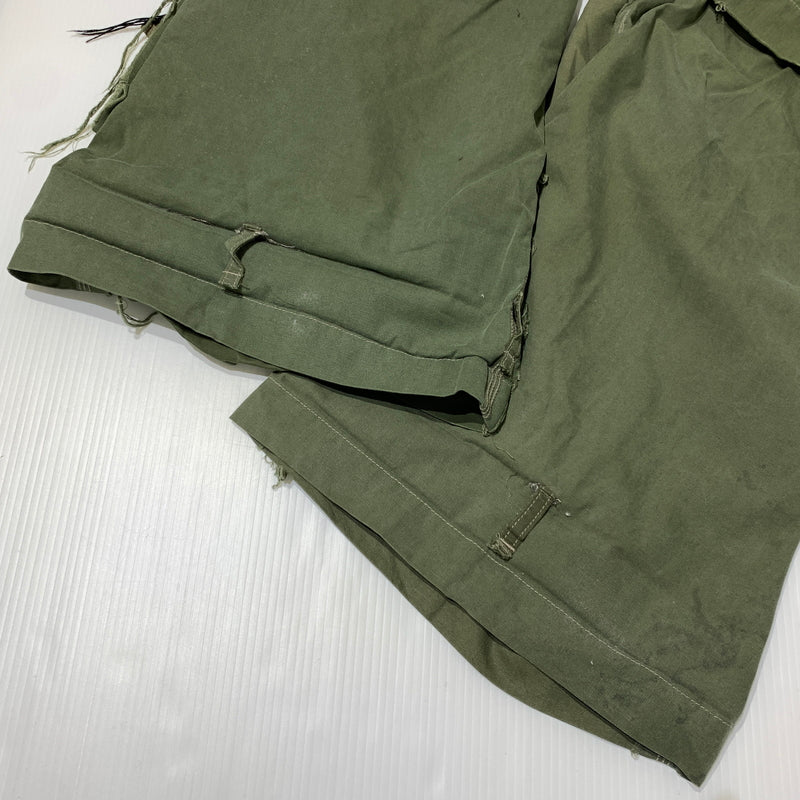 【中古品】【メンズ】 MINUS マイナス SLASH SEAM HBT CARGO VINTAGE SLEEPING BAG CASE M-23S-SSHBT スラッシュ シーム ヘリンボーンツイル カーゴパンツ ボトムス ショーツ 151-260705-ko-07-tei サイズ：2 カラー：カーキ 万代Net店