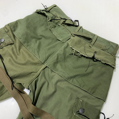 【中古品】【メンズ】 MINUS マイナス SLASH SEAM HBT CARGO VINTAGE SLEEPING BAG CASE M-23S-SSHBT スラッシュ シーム ヘリンボーンツイル カーゴパンツ ボトムス ショーツ 151-260705-ko-07-tei サイズ：2 カラー：カーキ 万代Net店