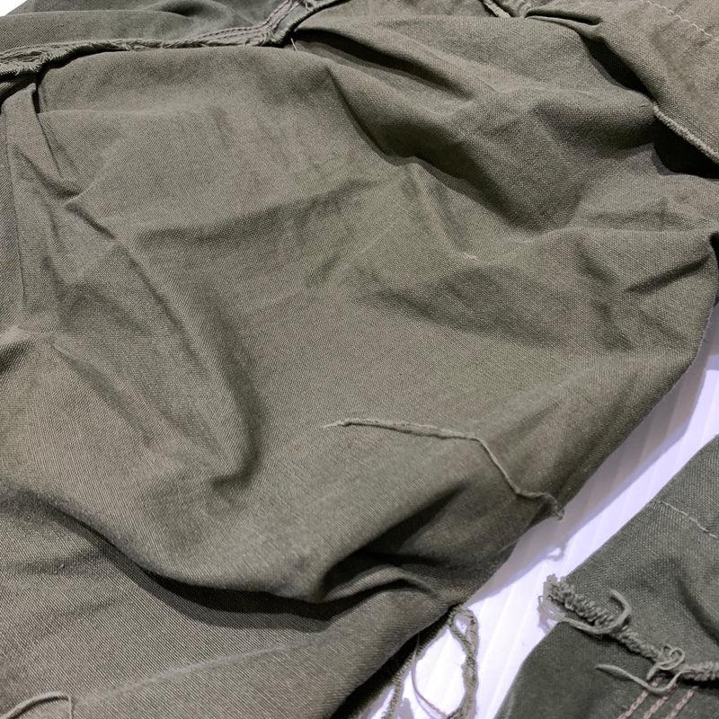 【中古品】【メンズ】 MINUS マイナス SLASH SEAM HBT CARGO VINTAGE SLEEPING BAG CASE M-23S-SSHBT スラッシュ シーム ヘリンボーンツイル カーゴパンツ ボトムス ショーツ 151-260705-ko-07-tei サイズ：2 カラー：カーキ 万代Net店
