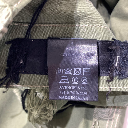 【中古品】【メンズ】 MINUS マイナス SLASH SEAM HBT CARGO VINTAGE SLEEPING BAG CASE M-23S-SSHBT スラッシュ シーム ヘリンボーンツイル カーゴパンツ ボトムス ショーツ 151-260705-ko-07-tei サイズ：2 カラー：カーキ 万代Net店