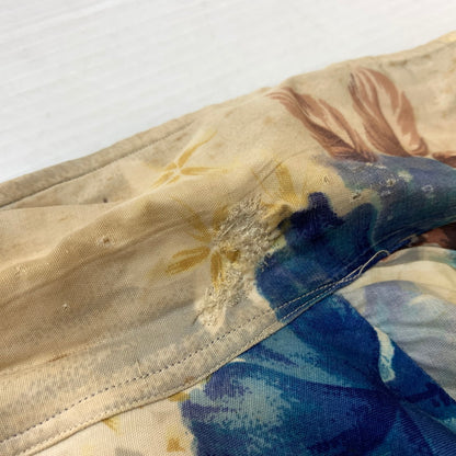 【現状渡し品】【メンズ】 PENNY'S ペニーズ 50's~ OPEN COLLAR ALOHA SHIRT VINTAGE 50年代～ オープンカラー アロハシャツ 半袖 トップス ヴィンテージ 145-260707-yo-07-tei サイズ：不明 カラー：ベージュ 万代Net店