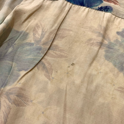 【現状渡し品】【メンズ】 PENNY'S ペニーズ 50's~ OPEN COLLAR ALOHA SHIRT VINTAGE 50年代～ オープンカラー アロハシャツ 半袖 トップス ヴィンテージ 145-260707-yo-07-tei サイズ：不明 カラー：ベージュ 万代Net店