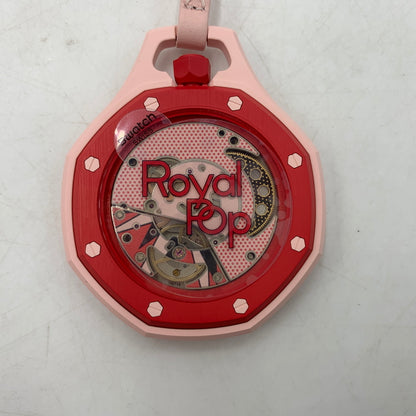 【中古品】【メンズ/レディース】 SWATCH スウォッチ × AUDEMARS PIGUET オーデマ プゲ 別注 コラボ ROYAL POP OTTO ROSSO ロイヤルポップ オット ロッソ ポケットウォッチ 時計 197-260709-ko-14-tei カラー：ピンク 万代Net店