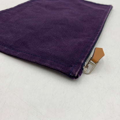 【中古品】【メンズ/レディース】 HERMES エルメス FLAT POUCH フラットポーチ カバン クラッチバッグ 180-260709-ko-19-tei カラー：パープル 万代Net店