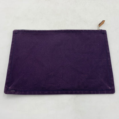 【中古品】【メンズ/レディース】 HERMES エルメス FLAT POUCH フラットポーチ カバン クラッチバッグ 180-260709-ko-19-tei カラー：パープル 万代Net店