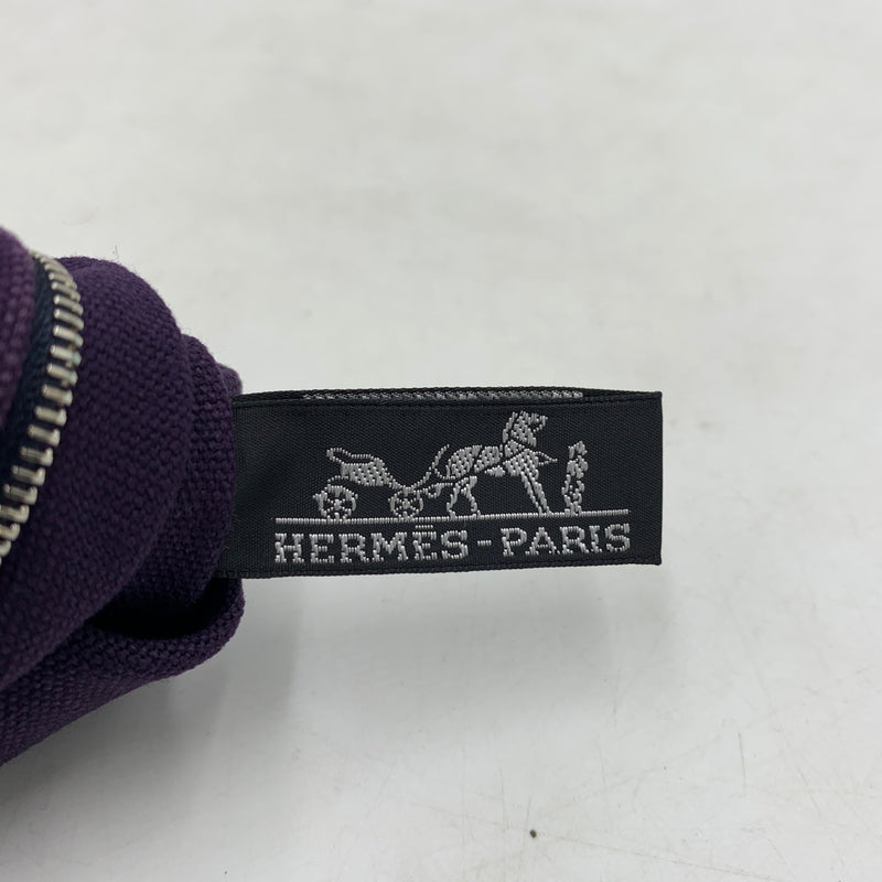 【中古品】【メンズ/レディース】 HERMES エルメス FLAT POUCH フラットポーチ カバン クラッチバッグ 180-260709-ko-19-tei カラー：パープル 万代Net店