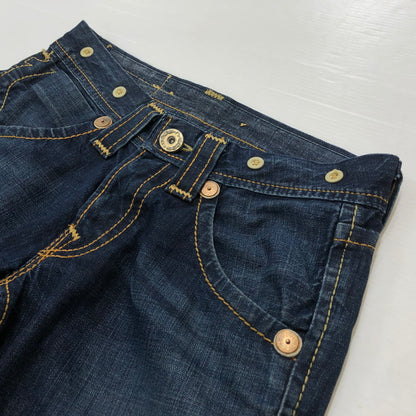 【現状渡し品】【メンズ】 TRUE RELIGION トゥルーレリジョン DENIM PANTS MADE IN USA デニムパンツ ボトムス ジーンズ アメリカ製 152-260710-ss-14-tei サイズ：29 カラー：インディゴ 万代Net店