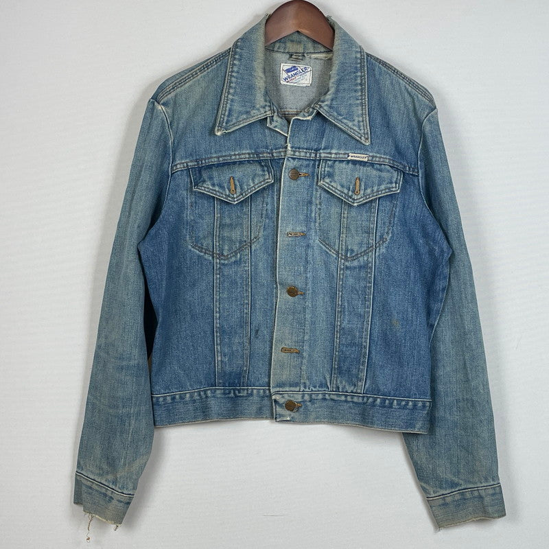 【現状渡し品】【メンズ】 WRANGLER ラングラー 80's VINTAGE NO-FAULT DENIM JACKET 80年代 ヴィンテージ ノーフォルト デニム ジャケット アウター 145-260708-sa-08-tei サイズ：不明 カラー：インディゴ 万代Net店