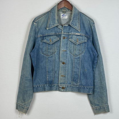 【現状渡し品】【メンズ】 WRANGLER ラングラー 80's VINTAGE NO-FAULT DENIM JACKET 80年代 ヴィンテージ ノーフォルト デニム ジャケット アウター 145-260708-sa-08-tei サイズ：不明 カラー：インディゴ 万代Net店