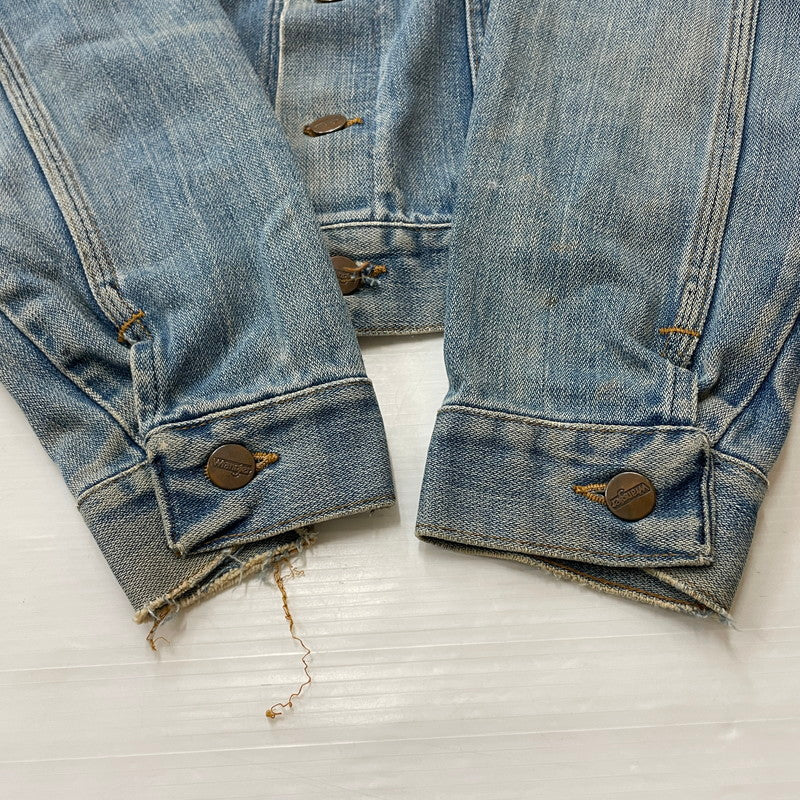 【現状渡し品】【メンズ】 WRANGLER ラングラー 80's VINTAGE NO-FAULT DENIM JACKET 80年代 ヴィンテージ ノーフォルト デニム ジャケット アウター 145-260708-sa-08-tei サイズ：不明 カラー：インディゴ 万代Net店