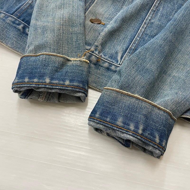 【現状渡し品】【メンズ】 WRANGLER ラングラー 80's VINTAGE NO-FAULT DENIM JACKET 80年代 ヴィンテージ ノーフォルト デニム ジャケット アウター 145-260708-sa-08-tei サイズ：不明 カラー：インディゴ 万代Net店