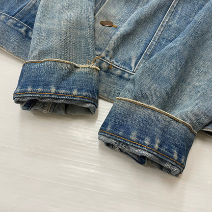 【現状渡し品】【メンズ】 WRANGLER ラングラー 80's VINTAGE NO-FAULT DENIM JACKET 80年代 ヴィンテージ ノーフォルト デニム ジャケット アウター 145-260708-sa-08-tei サイズ：不明 カラー：インディゴ 万代Net店