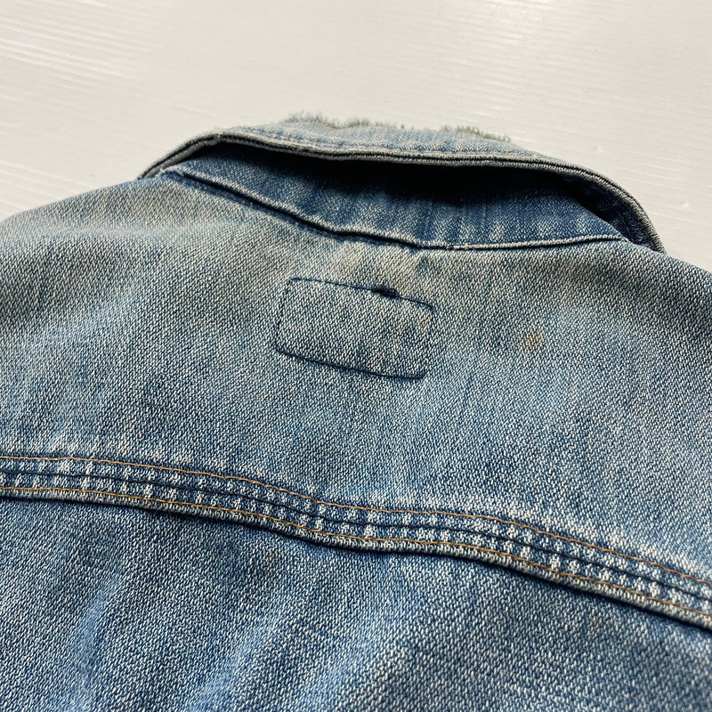 【現状渡し品】【メンズ】 WRANGLER ラングラー 80's VINTAGE NO-FAULT DENIM JACKET 80年代 ヴィンテージ ノーフォルト デニム ジャケット アウター 145-260708-sa-08-tei サイズ：不明 カラー：インディゴ 万代Net店