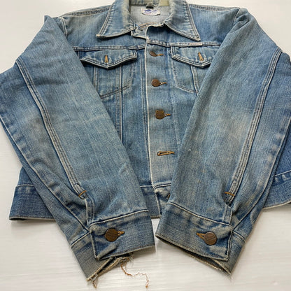 【現状渡し品】【メンズ】 WRANGLER ラングラー 80's VINTAGE NO-FAULT DENIM JACKET 80年代 ヴィンテージ ノーフォルト デニム ジャケット アウター 145-260708-sa-08-tei サイズ：不明 カラー：インディゴ 万代Net店