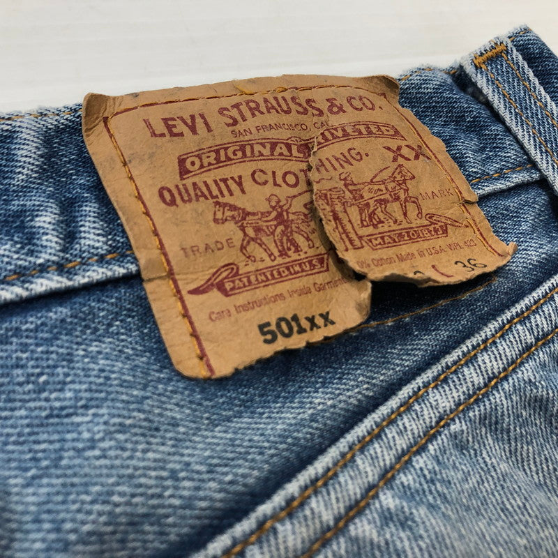 【現状渡し品】【メンズ】 Levi’s リーバイス 90's 501XX DENIM PANTS MADE IN USA 90年代 デニムパンツ ボトムス ジーンズ アメリカ製 ボタン裏刻印524 156-260710-ss-11-tei サイズ：33 カラー：インディゴ 万代Net店