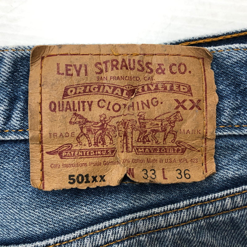 【現状渡し品】【メンズ】 Levi’s リーバイス 90's 501XX DENIM PANTS MADE IN USA 90年代 デニムパンツ ボトムス ジーンズ アメリカ製 ボタン裏刻印524 156-260710-ss-11-tei サイズ：33 カラー：インディゴ 万代Net店