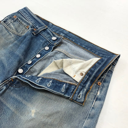 【現状渡し品】【メンズ】 Levi’s リーバイス 90's 501XX DENIM PANTS MADE IN USA 90年代 デニムパンツ ボトムス ジーンズ アメリカ製 ボタン裏刻印524 156-260710-ss-11-tei サイズ：33 カラー：インディゴ 万代Net店
