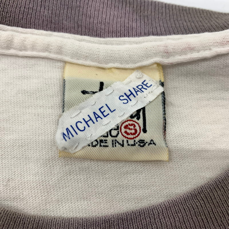 【現状渡し品】【メンズ】 STUSSY ステューシー 80～90's BOX LOGO SS RINGER TEE VINTAGE 80～90年代 ボックスロゴ ショートスリーブ リンガー Tシャツ 半袖 トップス ヴィンテージ 142-260707-yo-02-tei サイズ：S カラー：ホワイト 万代Net店