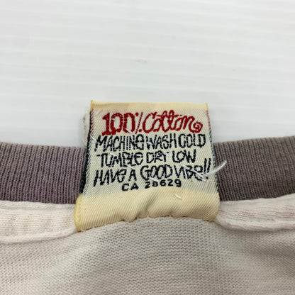 【現状渡し品】【メンズ】 STUSSY ステューシー 80～90's BOX LOGO SS RINGER TEE VINTAGE 80～90年代 ボックスロゴ ショートスリーブ リンガー Tシャツ 半袖 トップス ヴィンテージ 142-260707-yo-02-tei サイズ：S カラー：ホワイト 万代Net店