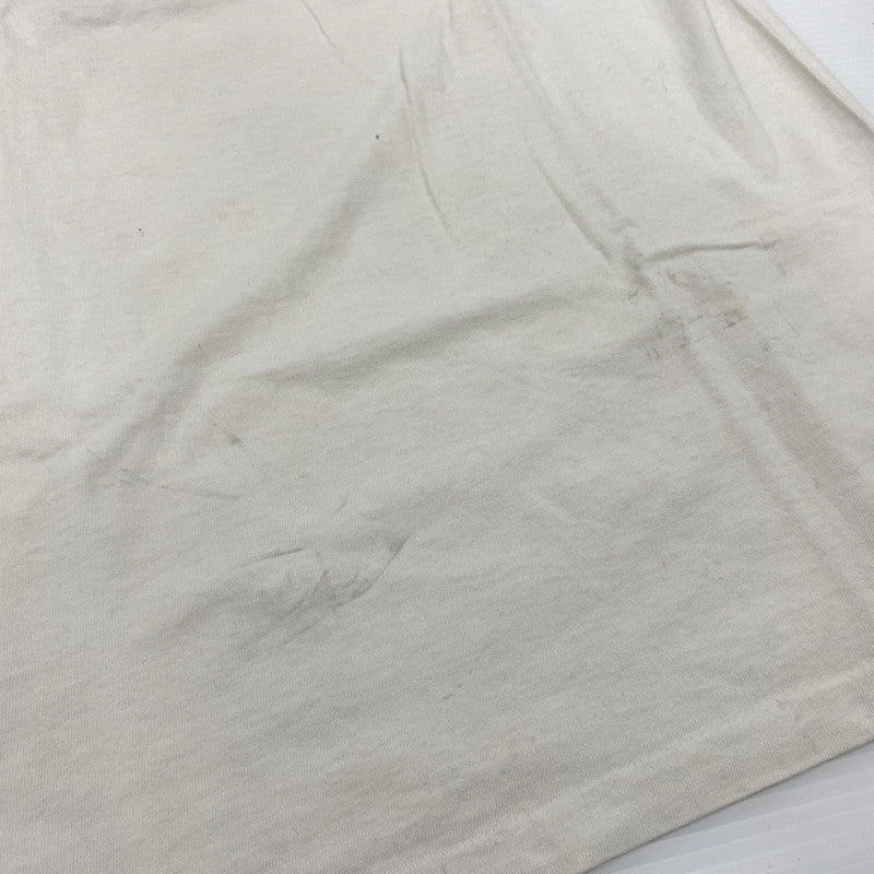 【現状渡し品】【メンズ】 STUSSY ステューシー 80～90's BOX LOGO SS RINGER TEE VINTAGE 80～90年代 ボックスロゴ ショートスリーブ リンガー Tシャツ 半袖 トップス ヴィンテージ 142-260707-yo-02-tei サイズ：S カラー：ホワイト 万代Net店