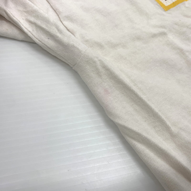 【現状渡し品】【メンズ】 STUSSY ステューシー 80～90's BOX LOGO SS RINGER TEE VINTAGE 80～90年代 ボックスロゴ ショートスリーブ リンガー Tシャツ 半袖 トップス ヴィンテージ 142-260707-yo-02-tei サイズ：S カラー：ホワイト 万代Net店