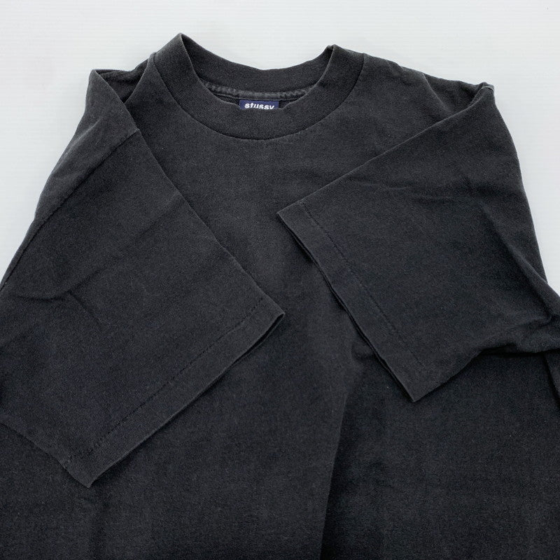 【中古品】【メンズ】 STUSSY ステューシー 90's LOGO PRINT SS TEE 90年代 ロゴプリント ショートスリーブ Tシャツ 半袖 トップス 142-260707-yo-03-tei サイズ：M カラー：ブラック 万代Net店