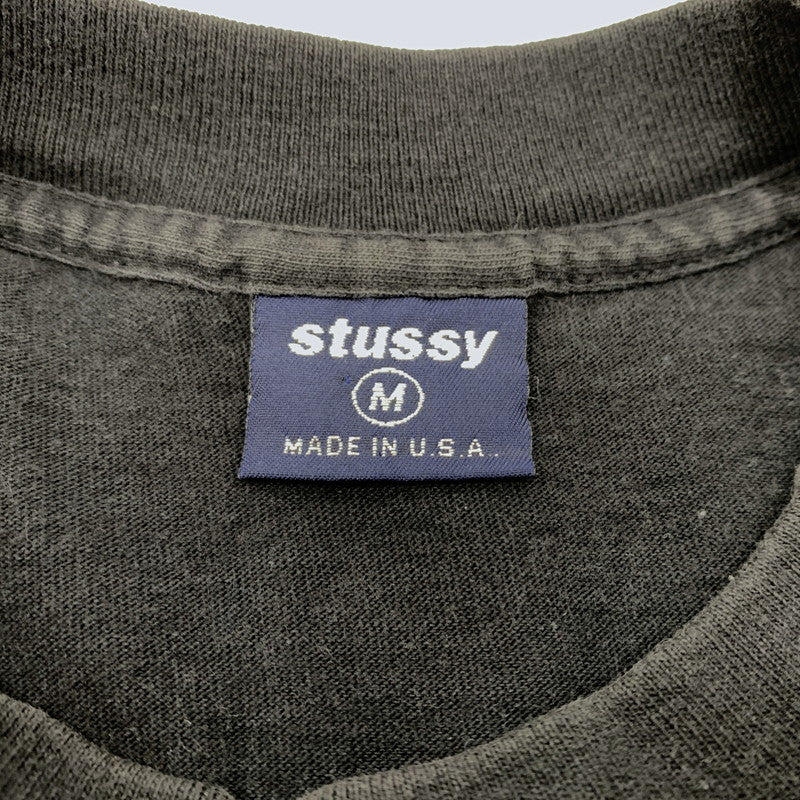 【中古品】【メンズ】 STUSSY ステューシー 90's LOGO PRINT SS TEE 90年代 ロゴプリント ショートスリーブ Tシャツ 半袖 トップス 142-260707-yo-03-tei サイズ：M カラー：ブラック 万代Net店