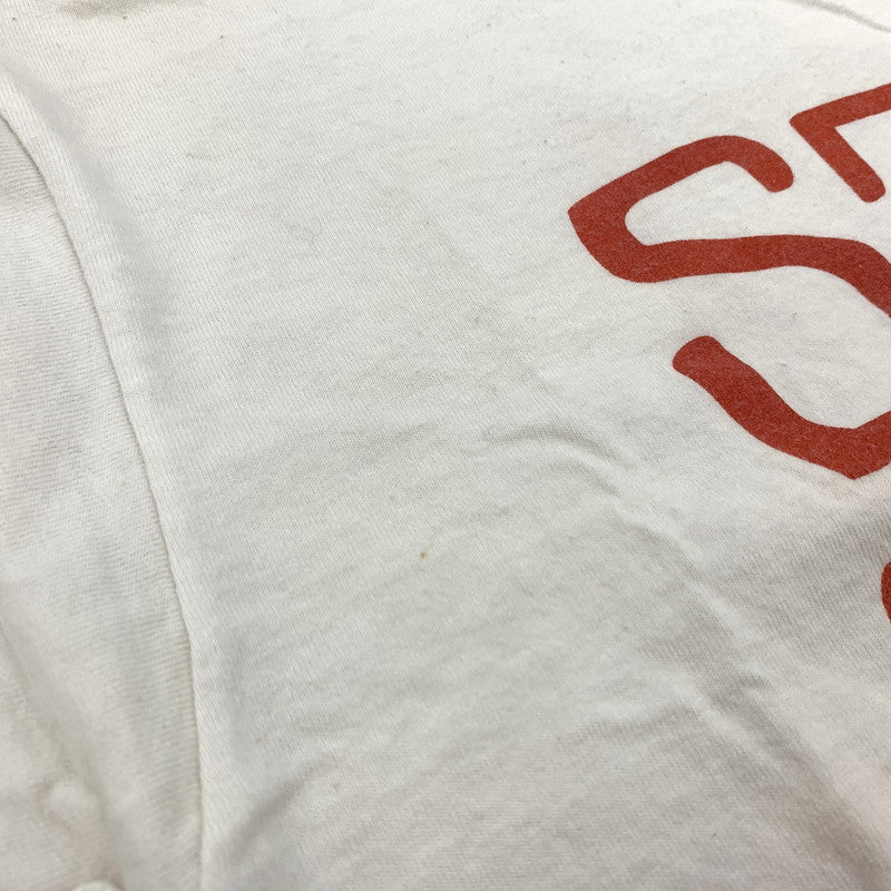 【現状渡し品】【メンズ】 STUSSY ステューシー 00's FONT LOGO SS TEE 2000年代 フロントロゴ ショートスリーブ Tシャツ 半袖 トップス 142-260707-yo-01-tei サイズ：S カラー：ホワイト 万代Net店