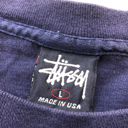 【現状渡し品】【メンズ】 STUSSY ステューシー 90's 20TH INTL. SURPLUS SS TEE 90年代 20周年 インターナショナル サープラス 半袖 トップス 142-260711-sa-03-tei サイズ：L カラー：ネイビー 万代Net店