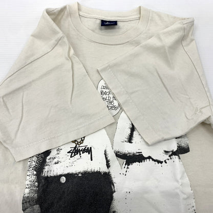 【中古品】【メンズ】 STUSSY ステューシー KIDS PHOTO PIRINT SS TEE キッズ フォトプリント ショートスリーブ Tシャツ 半袖 トップス 142-260707-yo-04-tei サイズ：M カラー：アイボリー 万代Net店