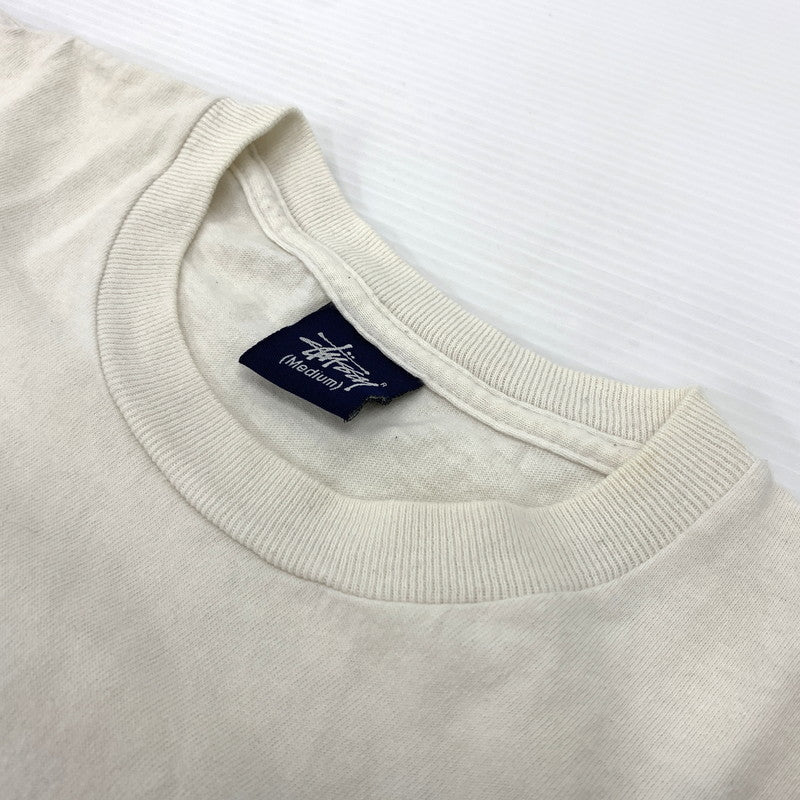 【中古品】【メンズ】 STUSSY ステューシー KIDS PHOTO PIRINT SS TEE キッズ フォトプリント ショートスリーブ Tシャツ 半袖 トップス 142-260707-yo-04-tei サイズ：M カラー：アイボリー 万代Net店