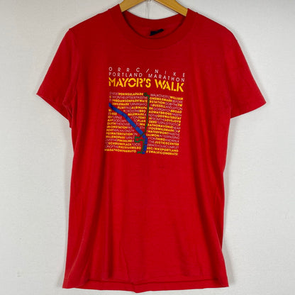 【中古品】【メンズ】 NIKE ナイキ 80's VINTAGE MAYOR'S WALK TEE 80年代 ヴィンテージ ワーク Tシャツ 半袖 トップス 148-260720-sa-08-tei サイズ：M カラー：レッド 万代Net店