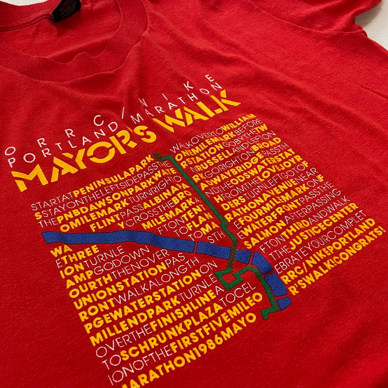 【中古品】【メンズ】 NIKE ナイキ 80's VINTAGE MAYOR'S WALK TEE 80年代 ヴィンテージ ワーク Tシャツ 半袖 トップス 148-260720-sa-08-tei サイズ：M カラー：レッド 万代Net店