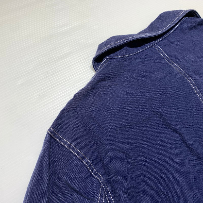 【中古品】【メンズ】 STUSSY ステューシー CANVAS SHOP JACKET 115436 キャンバス ショップ ジャケット ライトアウター 142-260707-yo-22-tei サイズ：M カラー：ネイビー 万代Net店