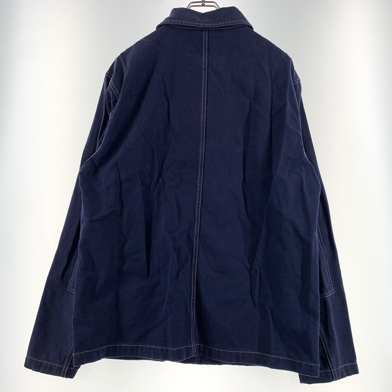 【中古品】【メンズ】 STUSSY ステューシー CANVAS SHOP JACKET 115436 キャンバス ショップ ジャケット ライトアウター 142-260707-yo-22-tei サイズ：M カラー：ネイビー 万代Net店