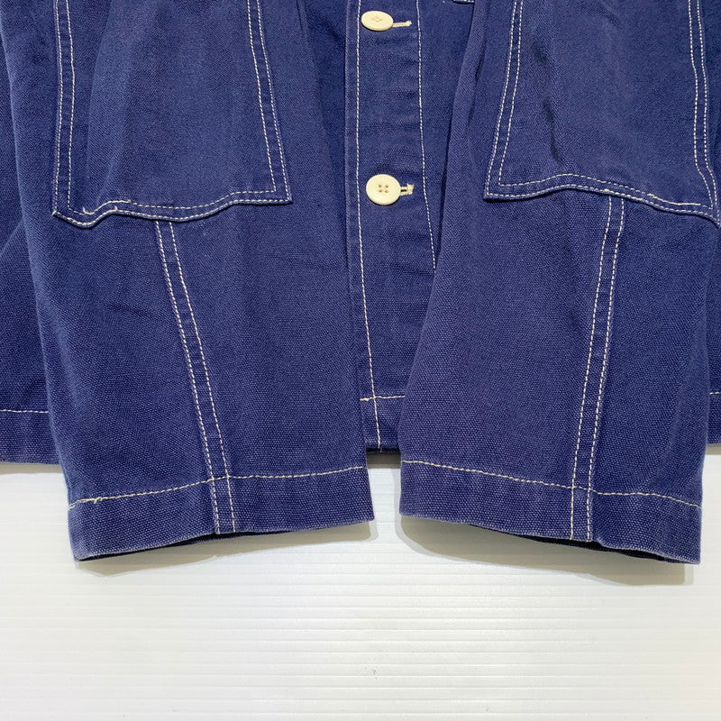【中古品】【メンズ】 STUSSY ステューシー CANVAS SHOP JACKET 115436 キャンバス ショップ ジャケット ライトアウター 142-260707-yo-22-tei サイズ：M カラー：ネイビー 万代Net店