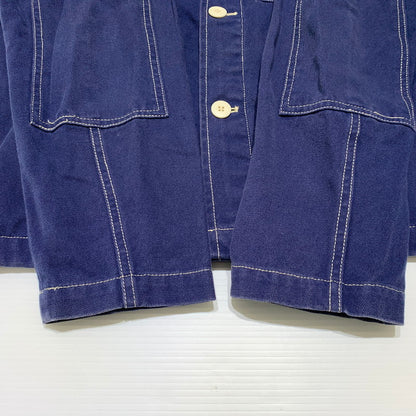 【中古品】【メンズ】 STUSSY ステューシー CANVAS SHOP JACKET 115436 キャンバス ショップ ジャケット ライトアウター 142-260707-yo-22-tei サイズ：M カラー：ネイビー 万代Net店