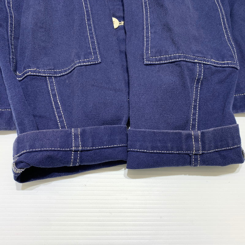 【中古品】【メンズ】 STUSSY ステューシー CANVAS SHOP JACKET 115436 キャンバス ショップ ジャケット ライトアウター 142-260707-yo-22-tei サイズ：M カラー：ネイビー 万代Net店