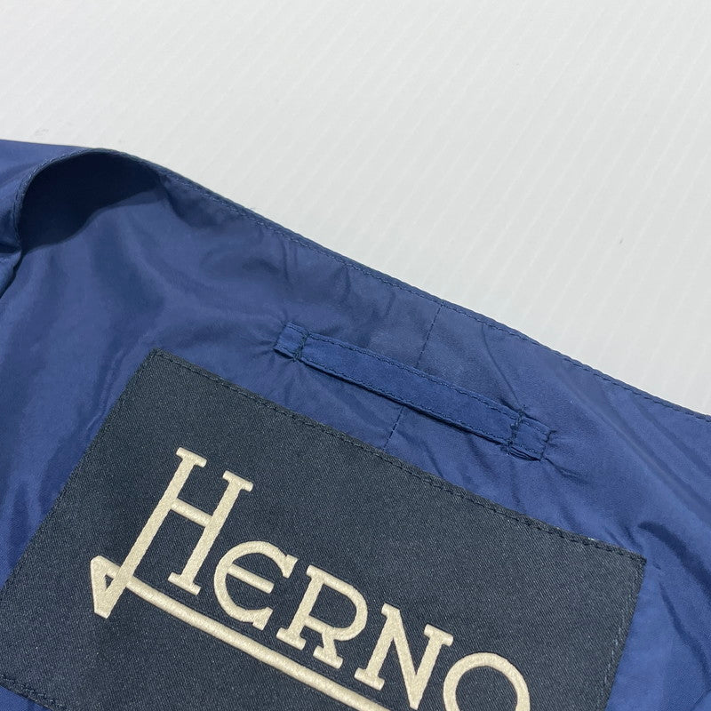 【中古品】【メンズ】 HERNO ヘルノ DOWN VEST PC0014U-19288-9270 ダウンベスト トップス 141-260708-sa-12-tei サイズ：48 カラー：ネイビー 万代Net店