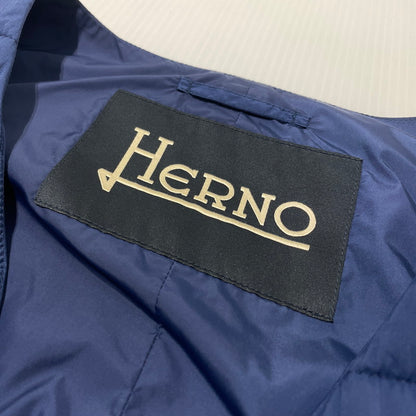 【中古品】【メンズ】 HERNO ヘルノ DOWN VEST PC0014U-19288-9270 ダウンベスト トップス 141-260708-sa-12-tei サイズ：48 カラー：ネイビー 万代Net店