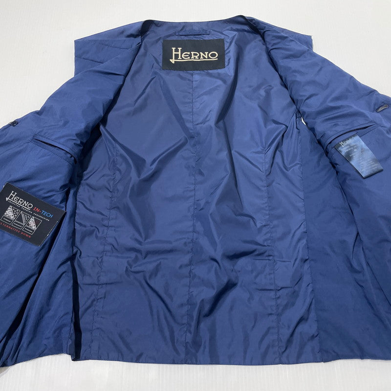 【中古品】【メンズ】 HERNO ヘルノ DOWN VEST PC0014U-19288-9270 ダウンベスト トップス 141-260708-sa-12-tei サイズ：48 カラー：ネイビー 万代Net店