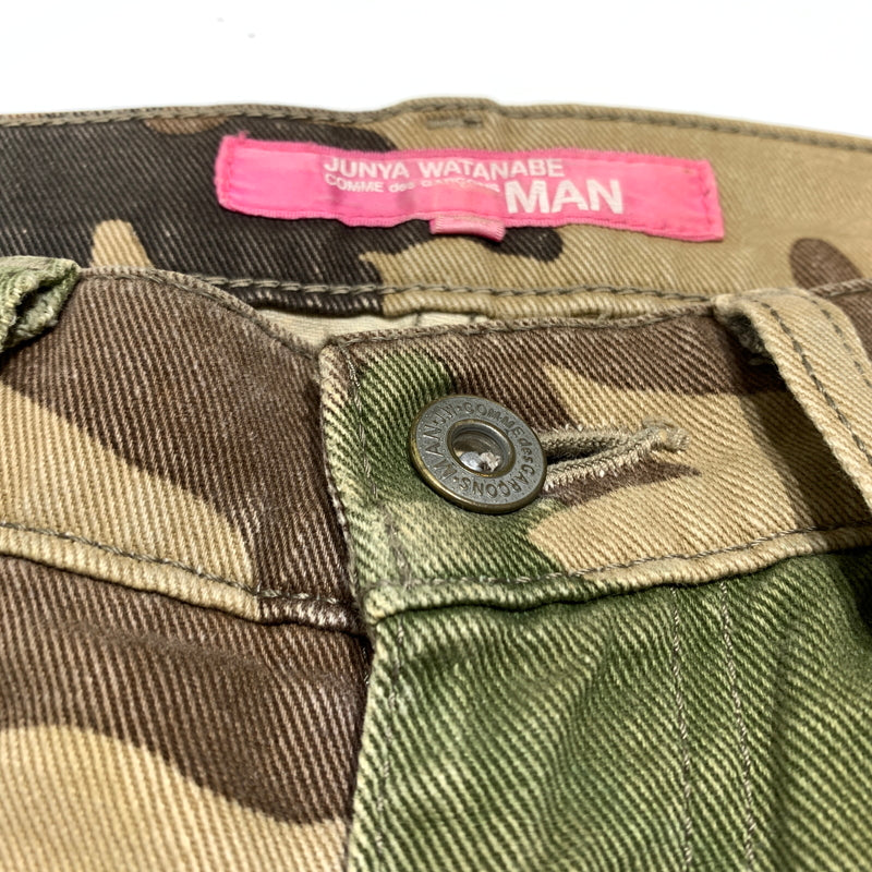 【現状渡し品】【メンズ】 JUNYA WATANABE MAN ジュンヤワタナベマン 03SS CAMOUFLAGE PANTS UM-P003 カモフラージュパンツ ボトムス ワークパンツ 151-260720-ko-28-tei サイズ：S カラー：カモ 万代Net店