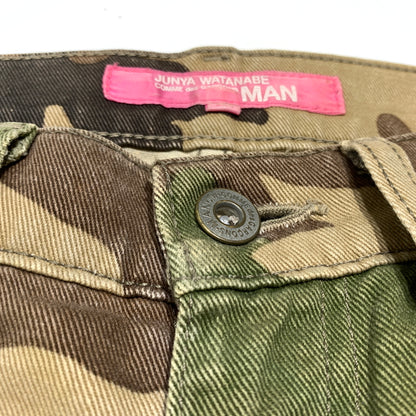 【現状渡し品】【メンズ】 JUNYA WATANABE MAN ジュンヤワタナベマン 03SS CAMOUFLAGE PANTS UM-P003 カモフラージュパンツ ボトムス ワークパンツ 151-260720-ko-28-tei サイズ：S カラー：カモ 万代Net店