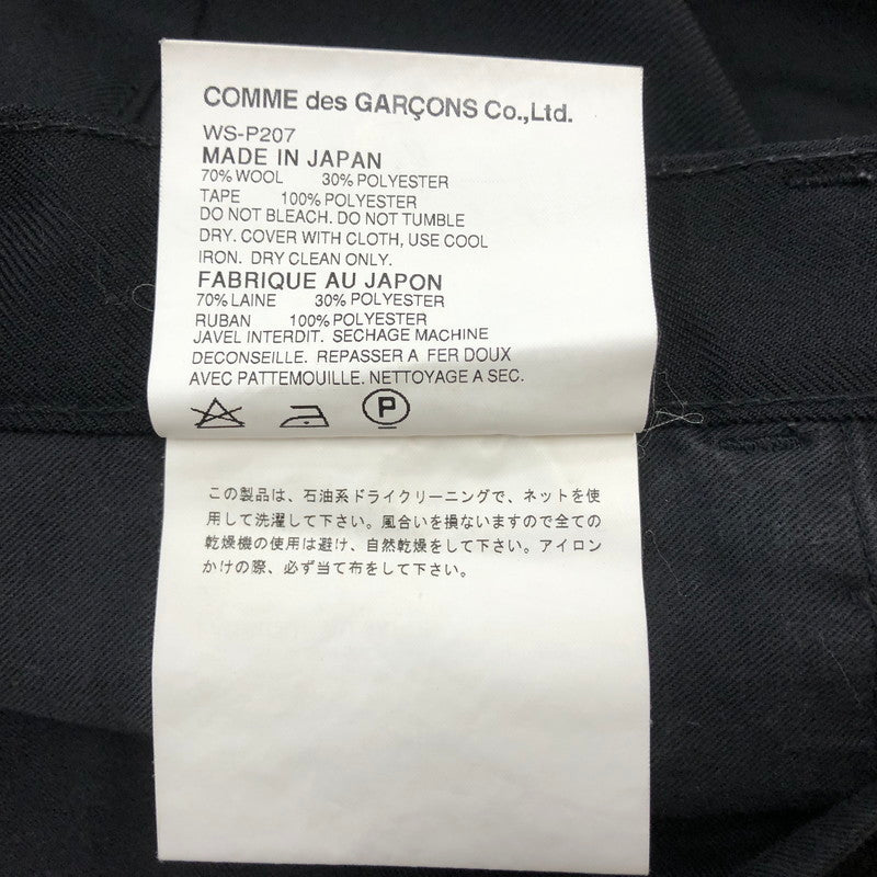 【中古品】【メンズ】 JUNYA WATANABE COMME DES GARCONS ジュンヤワタナベコムデギャルソン × Levi’s リーバイス 別注コラボ COTTON PANTS WS-P207 コットンパンツ ボトムス 151-260710-ss-08-tei サイズ：SS カラー：ブラック 万代Net店