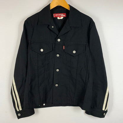【中古品】【メンズ】 LEVI’S リーバイス × COMME des GARCONS JUNYA WATANABE MAN コムデギャルソンジュンヤワタナベマン 別注 コラボ LINE BLOUSON WS-J207 ラインブルゾン ライトアウター 140-260707-yo-10-tei サイズ：SS カラー：ブラック 万代Net店